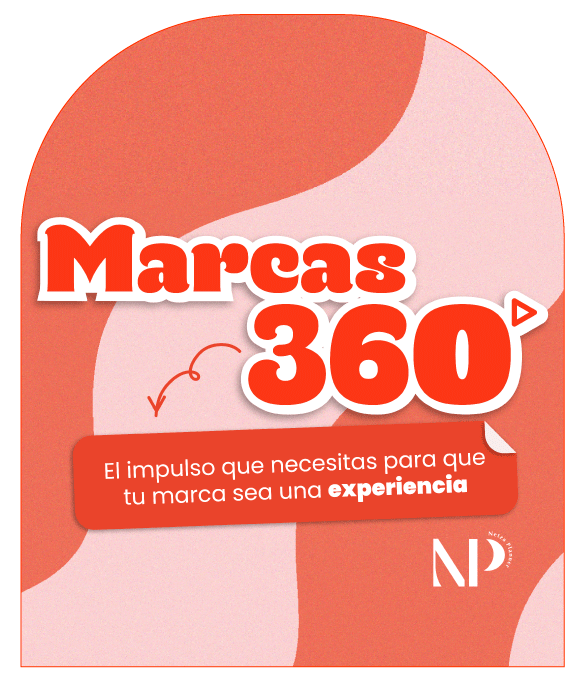 afiche promocional del servicio de marcas 360 para crear experiencias